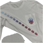 Chrome Hearts Gradient Horseshoe Dagger Logo Long Sleeve T-Shirt White - Morely TrendsChrome Hearts Type here:)