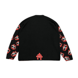 Chrome Hearts Men's Black and Red Sweatshirt