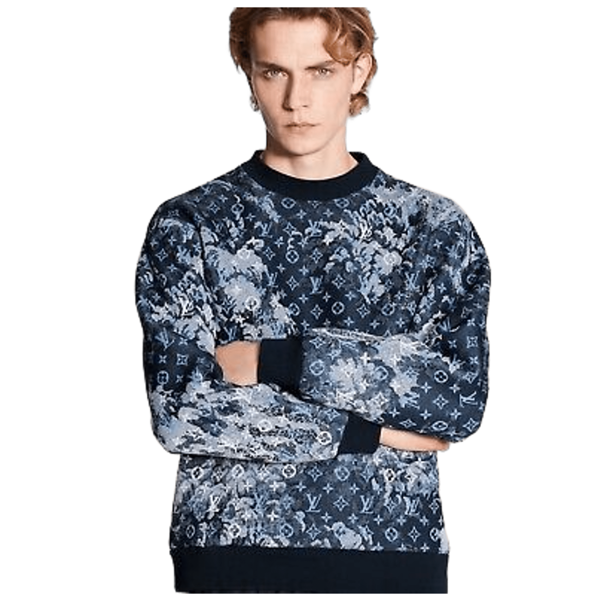Louis Vuitton Tapestry Monogram Sweatshirt Indigo - Morely TrendsLouis Vuitton Type here:)