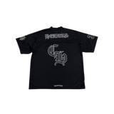 Chrome Hearts Mesh Warm Up Short Sleeve Jersey Full Set Black