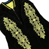 Chrome Hearts Matty Boy Flaming Youth Reversible Souvenir Jacket Black Yellow