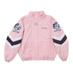 Supreme Mitchell & Ness NCAA Hooded Stadium Jacket Pink