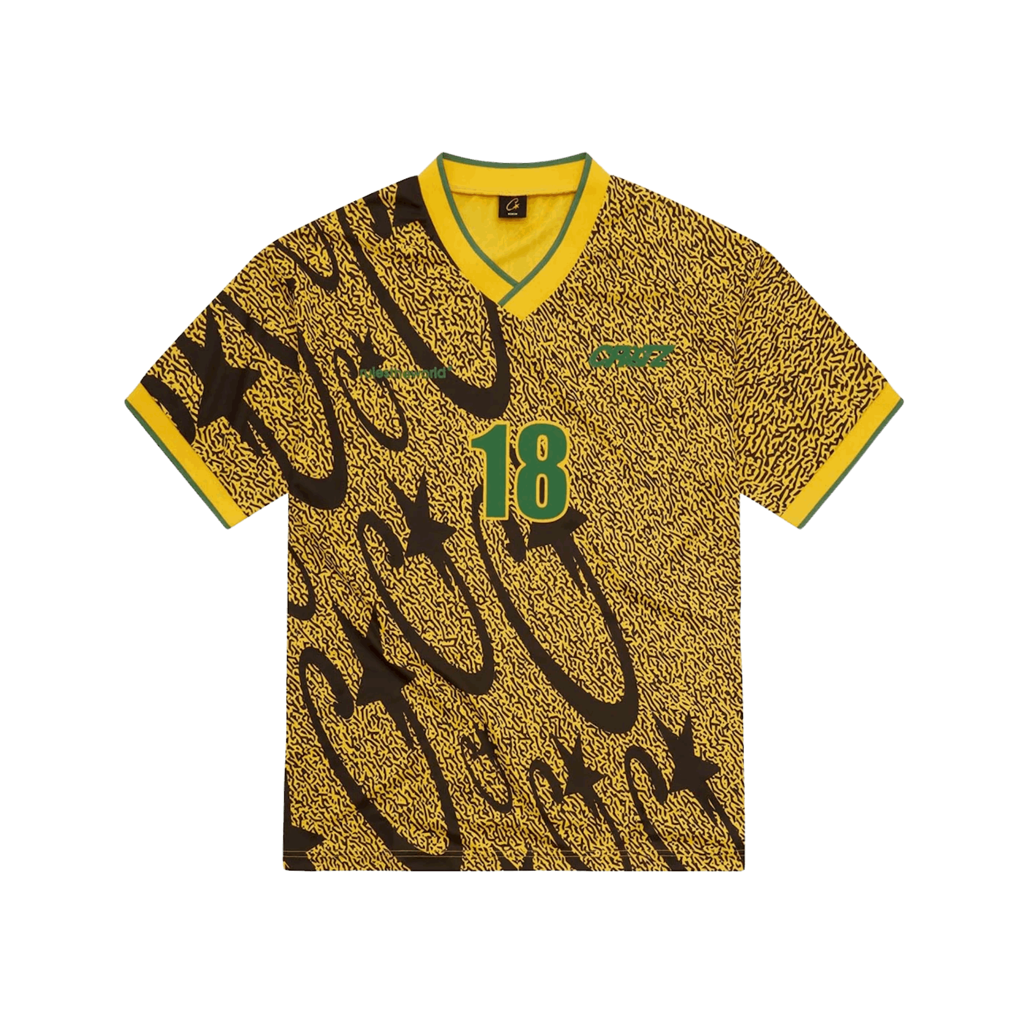 Corteiz Carni Stellations Football Jersey Yellow