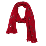 Louis Vuitton Red Wool/Silk Logomania Shine Scarf - Morely TrendsLouis Vuitton Type here:)