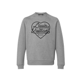 Louis Vuitton x Nigo Printed Heart Sweatshirt Light Grey - Morely TrendsLouis Vuitton Type here:)