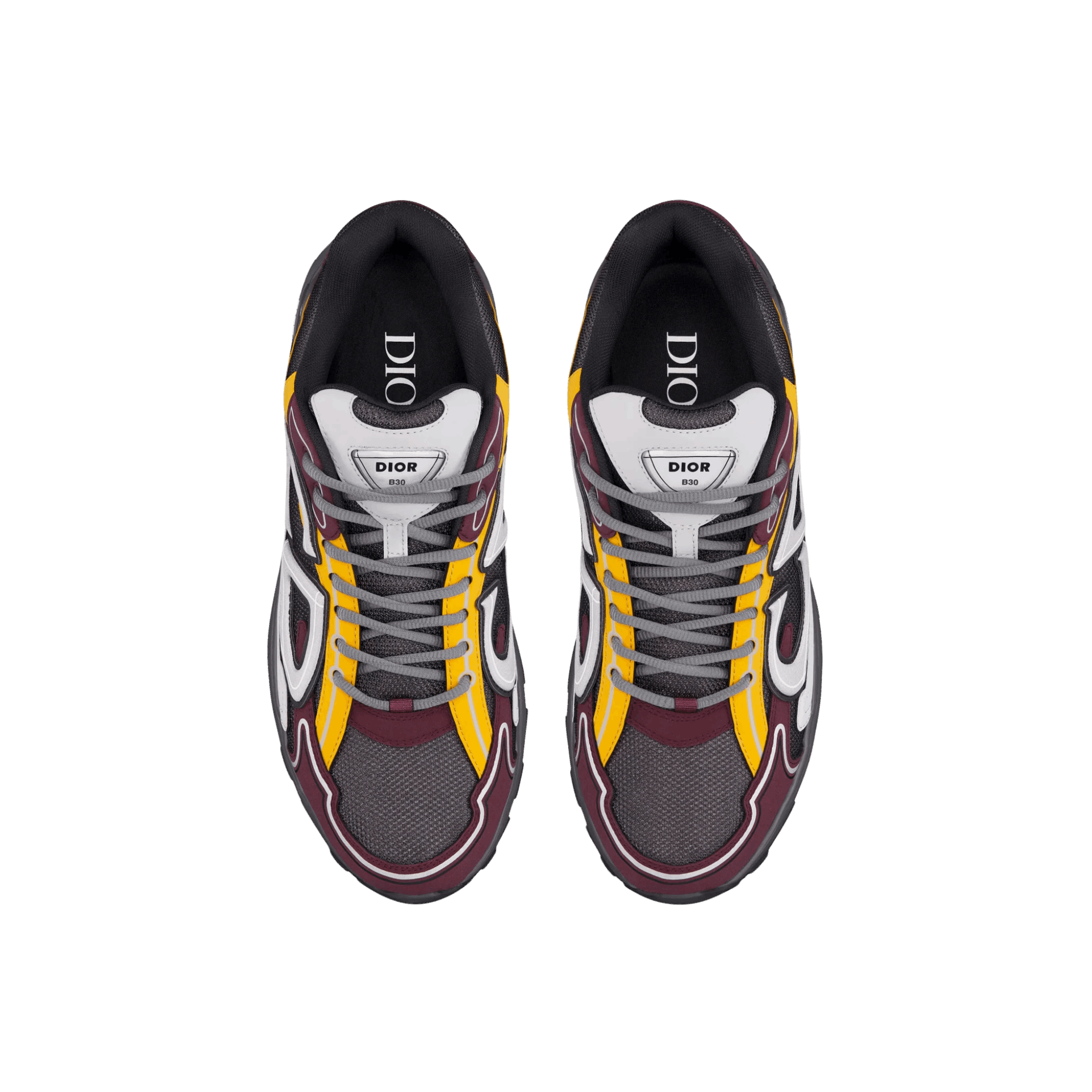Dior B30 Countdown Sneaker Burgundy/Yellow
