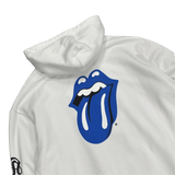 Chrome Hearts Rolling Stones Blue Lips Logo Hoodie White