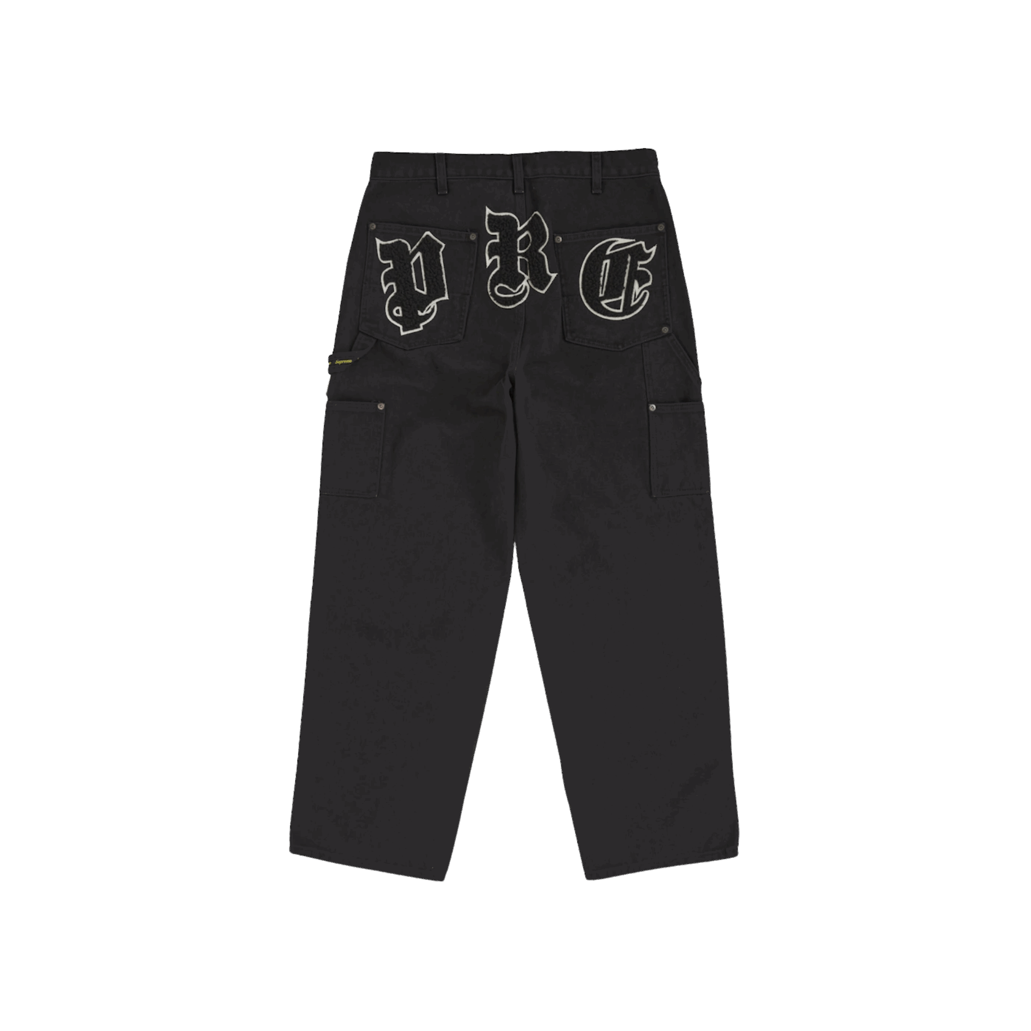 Supreme Old English Canvas Double Knee Painter Pant Black