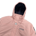 Supreme Mitchell & Ness NCAA Hooded Stadium Jacket Pink