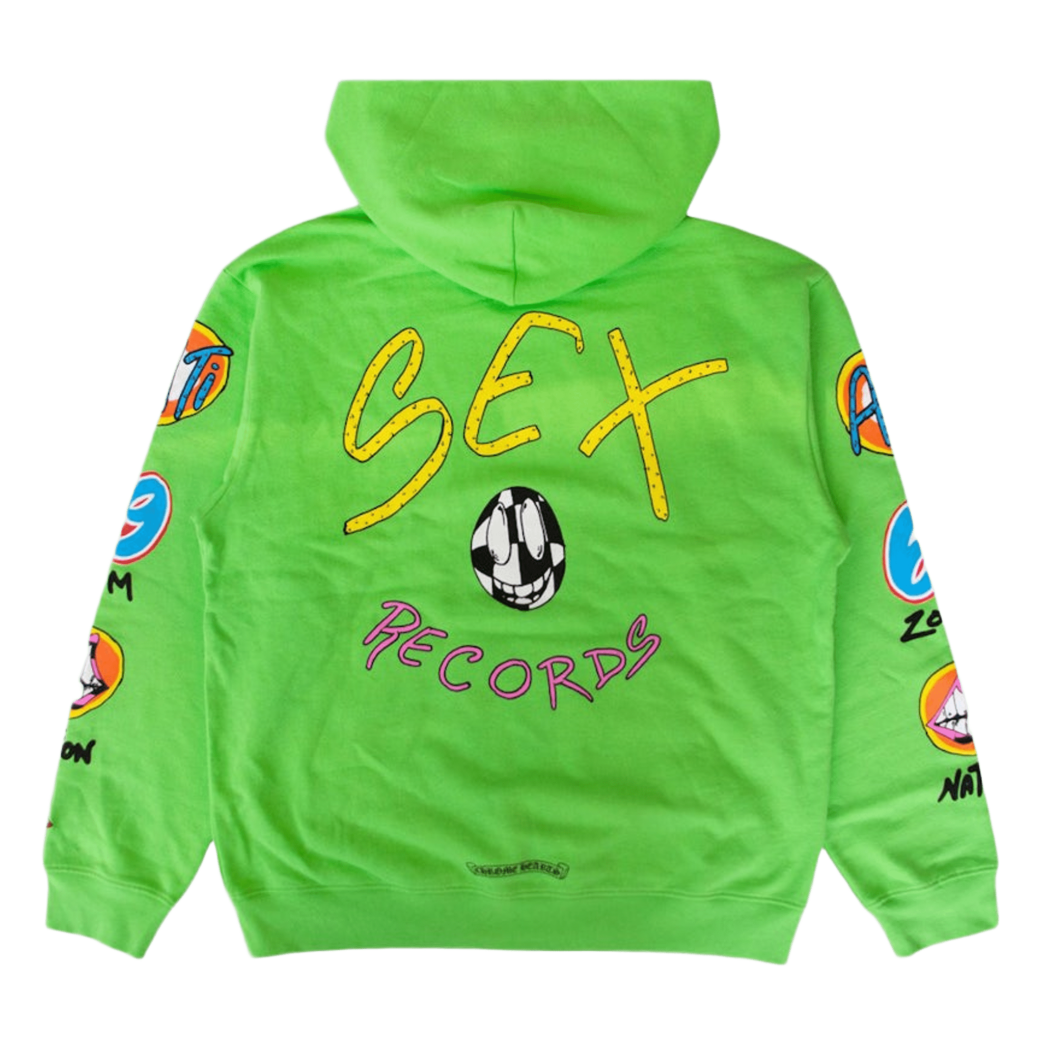Chrome Hearts x Matty Boy Sex Records Hoodie Citrus Green - Morely TrendsChrome Hearts Type here:)