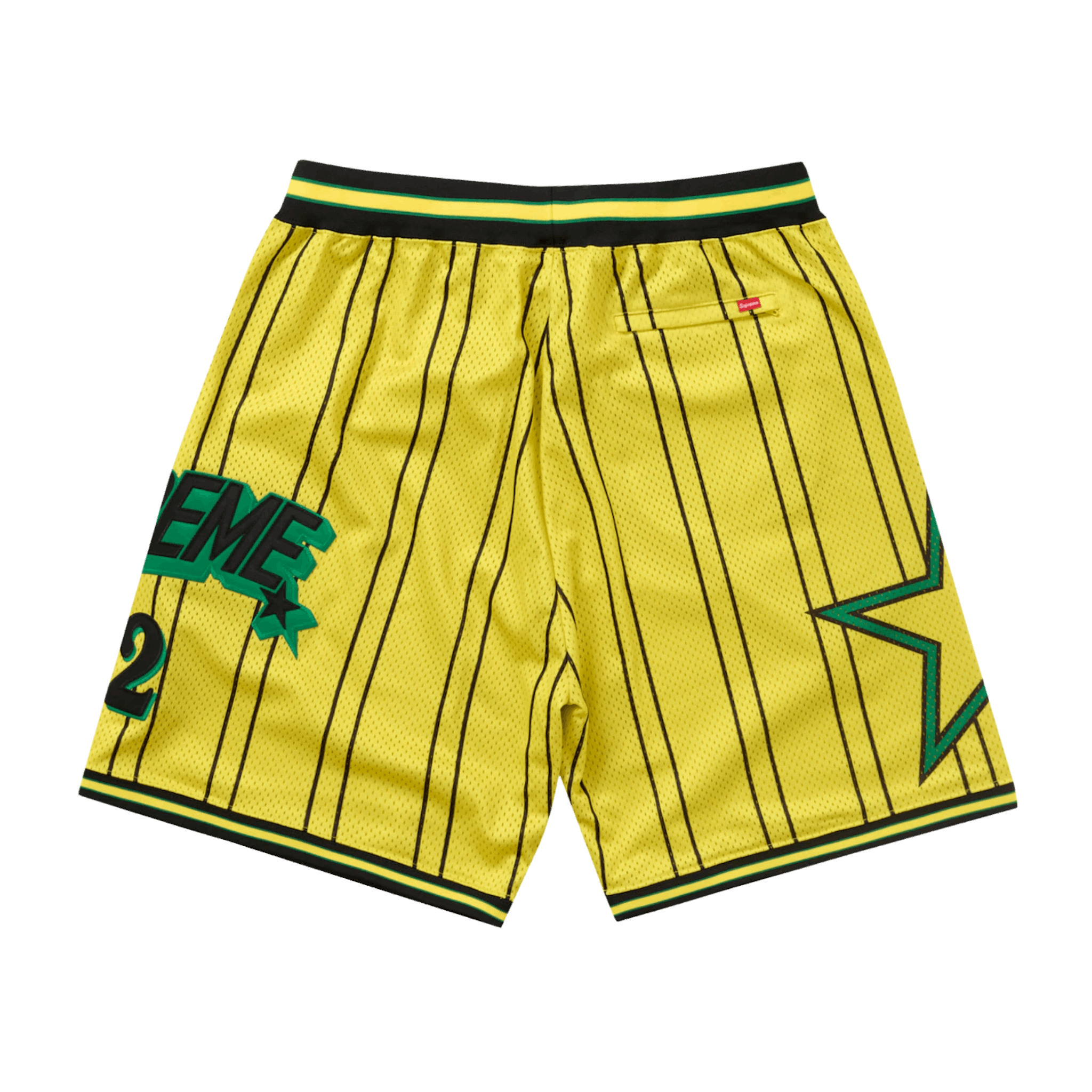 Supreme Star Basketball Short Yellow