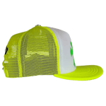 Chrome Hearts Cemetery Cross Trucker Hat Neon Yellow - Morely TrendsChrome Hearts Type here:)