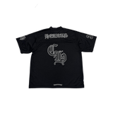 Chrome Hearts Mesh Warm Up Short Sleeve Jersey Black - Morely TrendsChrome Hearts Type here:)