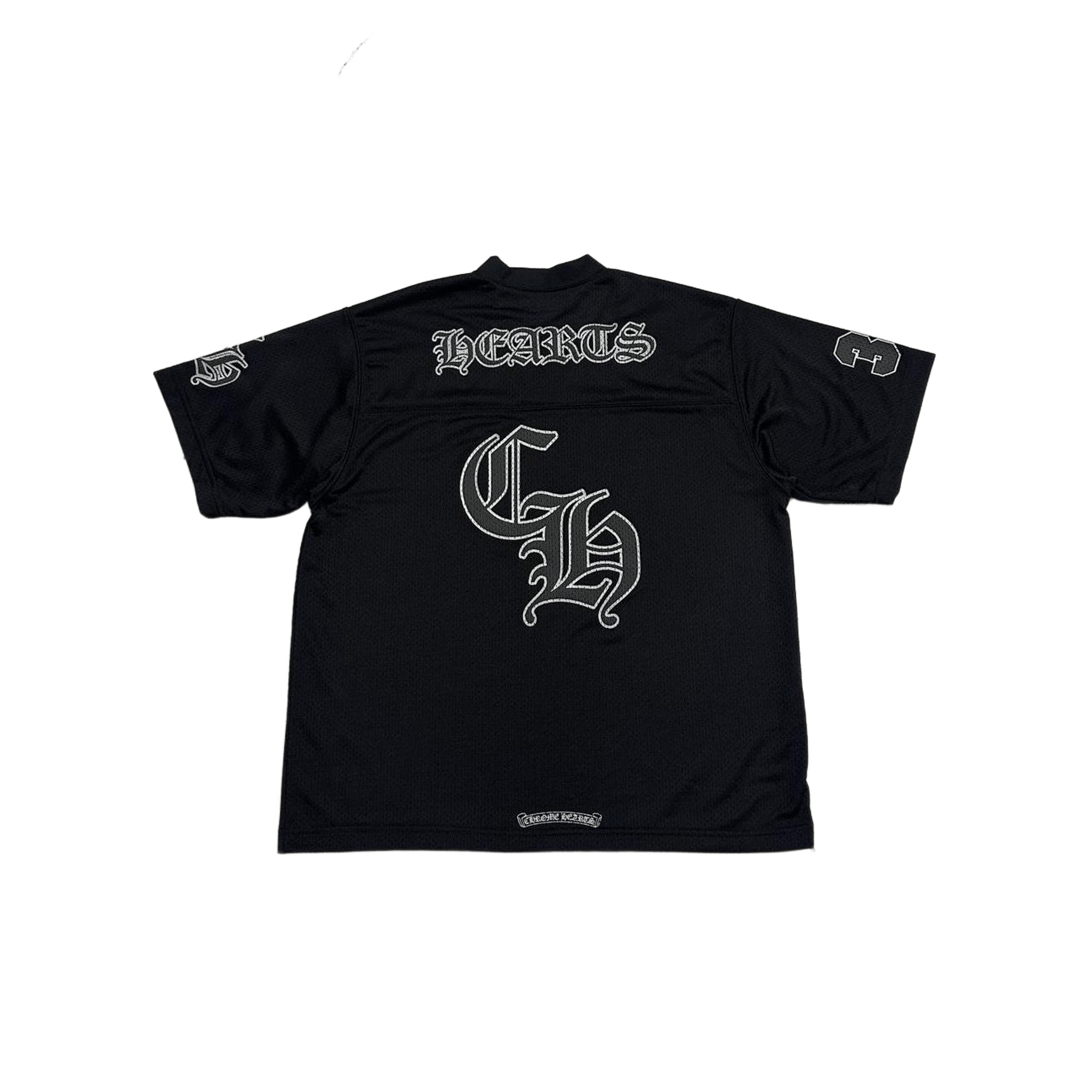 Chrome Hearts Mesh Warm Up Short Sleeve Jersey Black - Morely TrendsChrome Hearts Type here:)