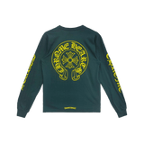 Chrome Hearts Yellow&Green Horseshoe Long Sleeve T-Shirt Green - Morely TrendsChrome Hearts Type here:)