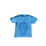 Chrome Hearts Blue Miami Horseshoe Logo T-Shirt - Morely TrendsChrome Hearts Type here:)
