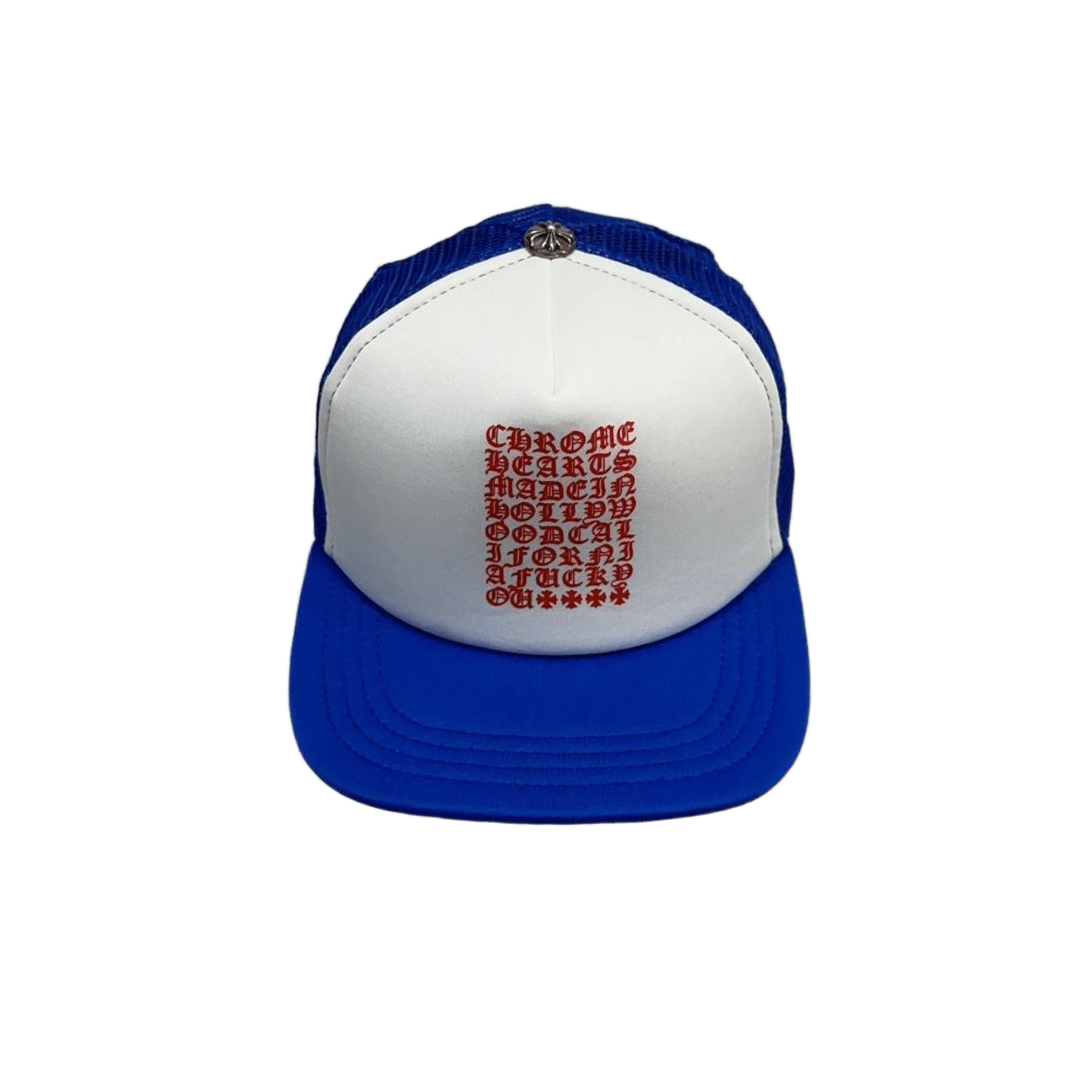 Chrome Hearts Eyechart Trucker Cap Blue - Morely TrendsChrome Hearts Type here:)