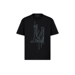 Louis Vuitton Embroidered LV Frequency Logo T-Shirt Black