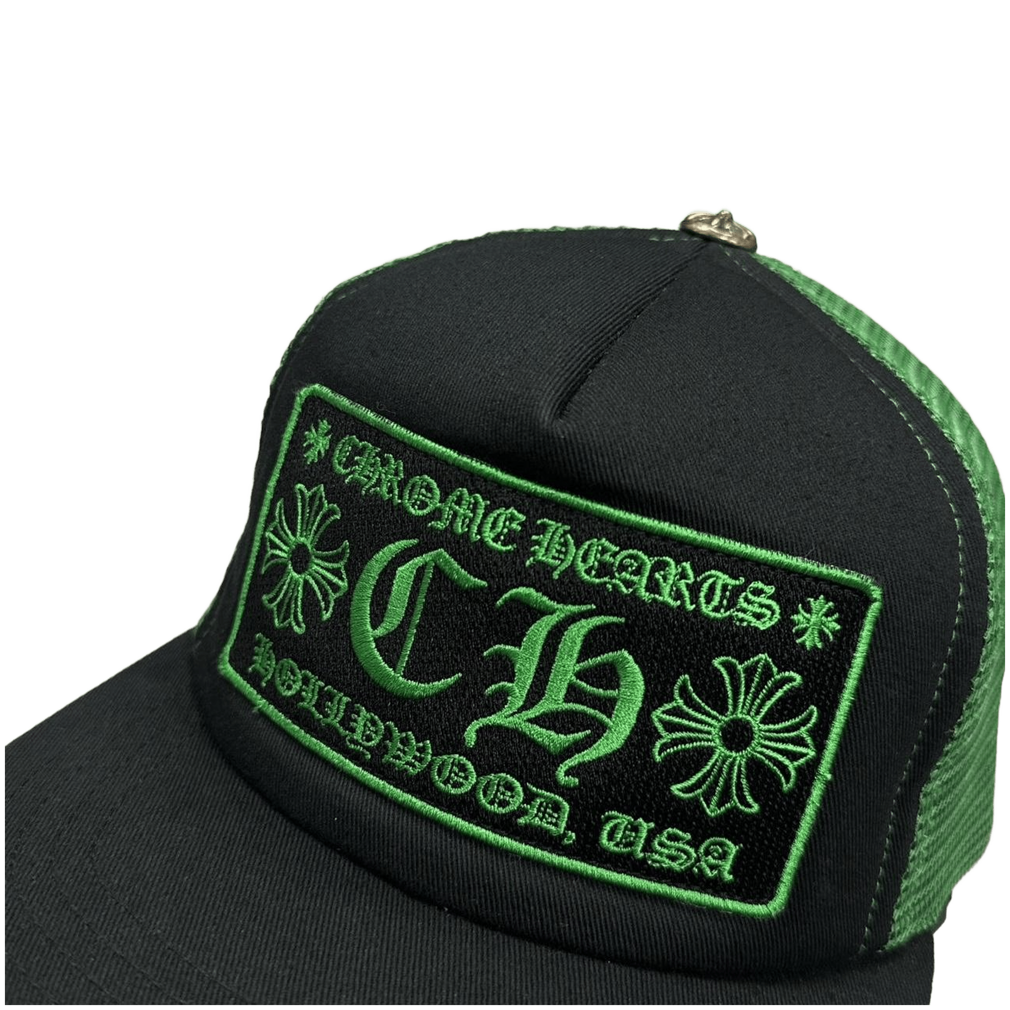 Chrome Hearts CH Hollywood Trucker Black Green - Morely TrendsChrome Hearts Type here:)