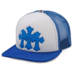 Chrome Hearts Cemetery Trucker Hat Blue - Morely TrendsChrome Hearts Type here:)