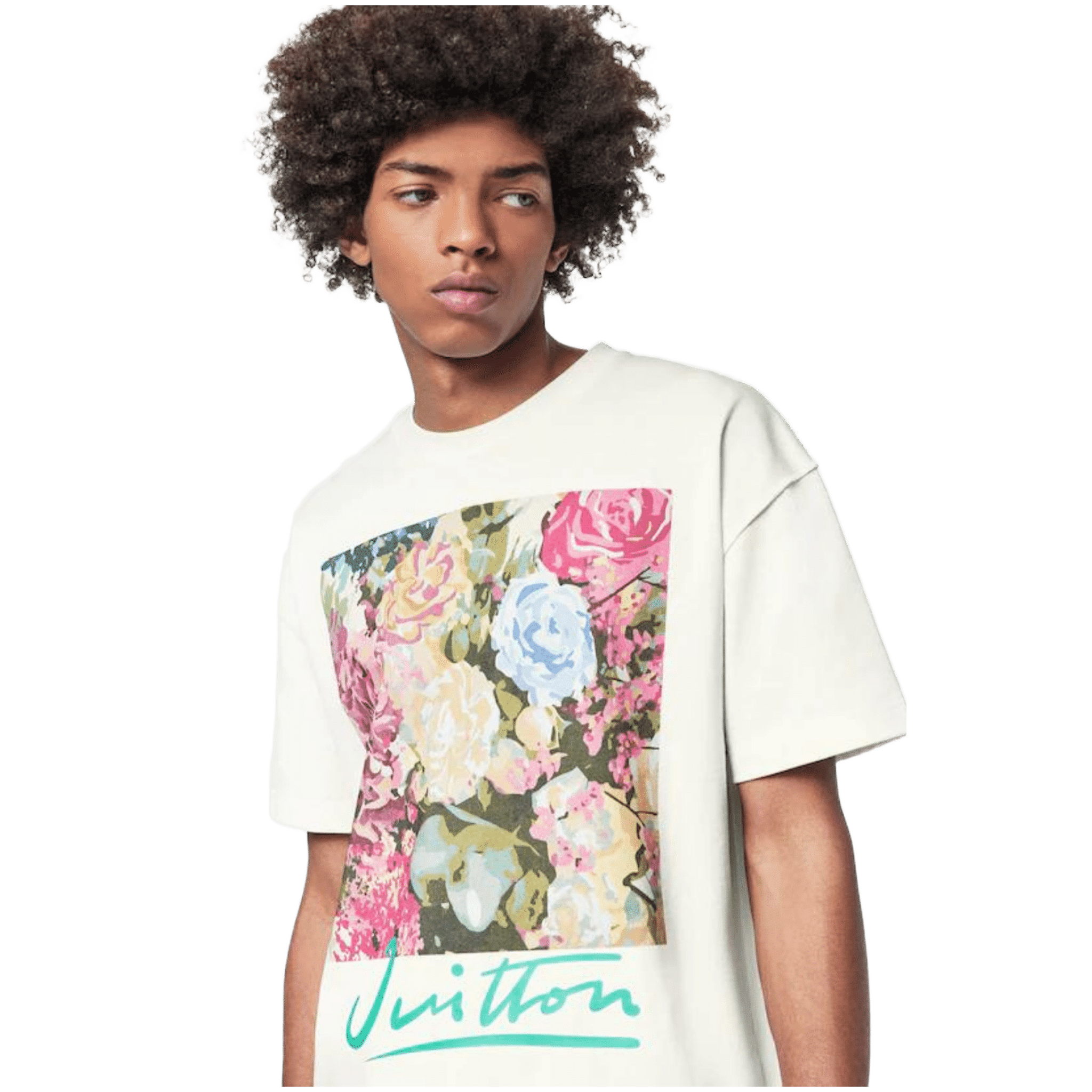 Louis Vuitton LV Flower Tapestry Print T-shirt Milky White - Morely TrendsLouis Vuitton Type here:)