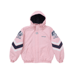 Supreme Mitchell & Ness NCAA Hooded Stadium Jacket Pink