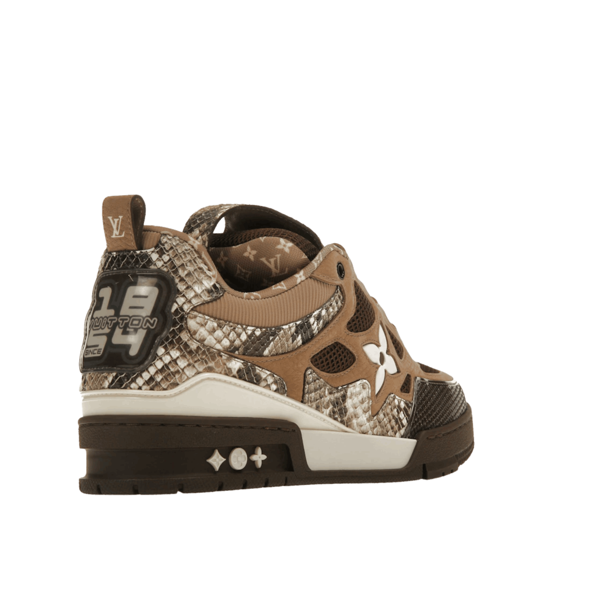 Louis Vuitton Skate Sneaker Brown Snakeskin