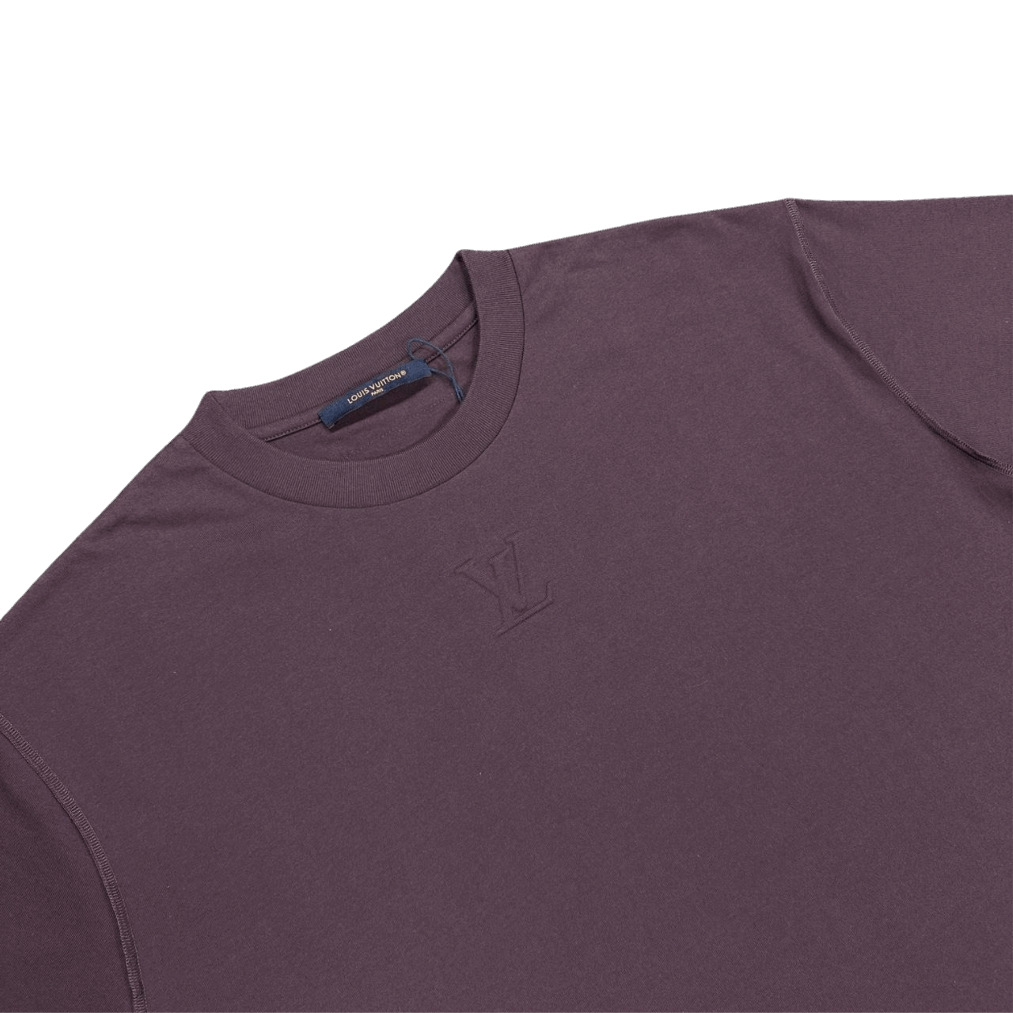 Louis Vuitton LV Embossed Logo T-Shirt Burgundy
