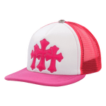 Chrome Hearts Cemetery Trucker Hat Neon Pink - Morely TrendsChrome Hearts Type here:)
