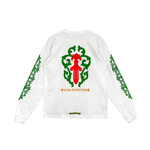 Chrome Hearts Los Angeles Dagger Logo Long Sleeve T-Shirt White - Morely TrendsChrome Hearts Type here:)
