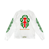 Chrome Hearts Los Angeles Dagger Logo Long Sleeve T-Shirt White - Morely TrendsChrome Hearts Type here:)