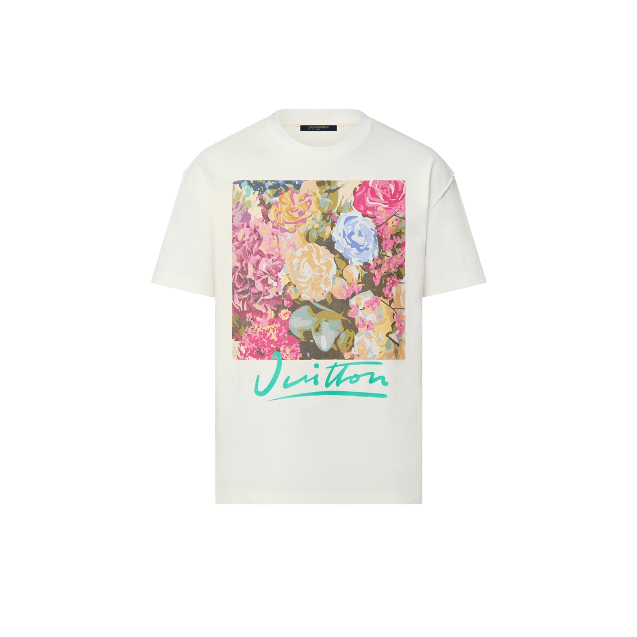 Louis Vuitton LV Flower Tapestry Print T-shirt Milky White - Morely TrendsLouis Vuitton Type here:)