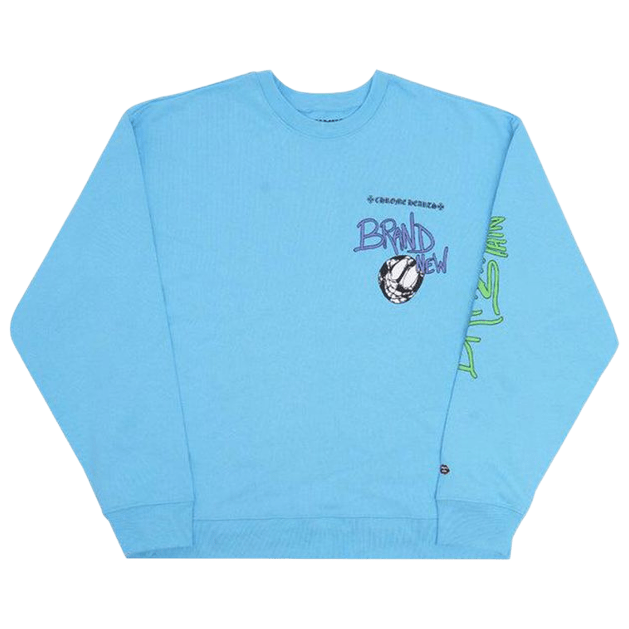 Chrome Hearts x Matty Boy Brain New Crewneck Sweatshirt Blue - Morely TrendsChrome Hearts Type here:)