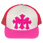 Chrome Hearts Cemetery Trucker Hat Neon Pink - Morely TrendsChrome Hearts Type here:)