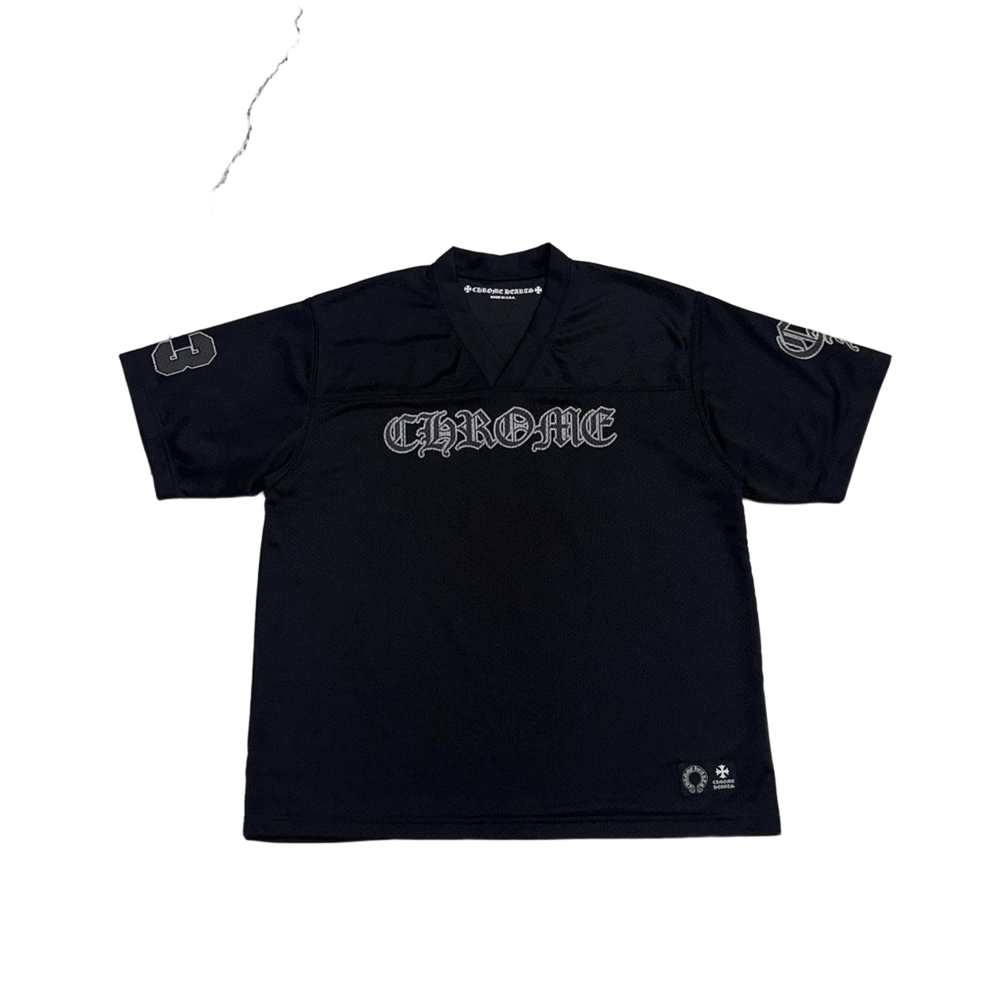 Chrome Hearts Mesh Warm Up Short Sleeve Jersey Black - Morely TrendsChrome Hearts Type here:)