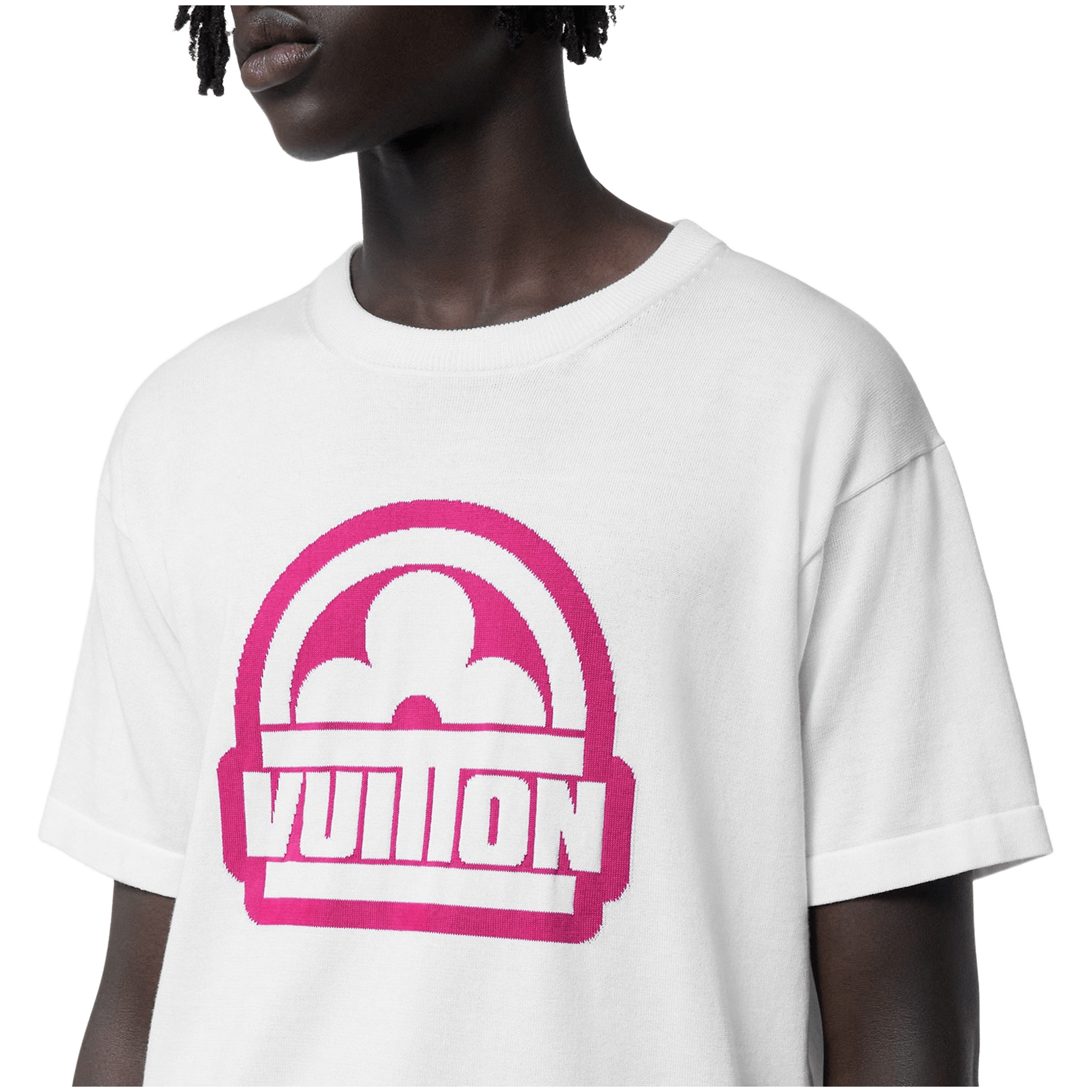 Louis Vuitton Flower Cotton Short - Sleeved Crewneck White T Shirt - Morely TrendsLouis Vuitton Type here:)