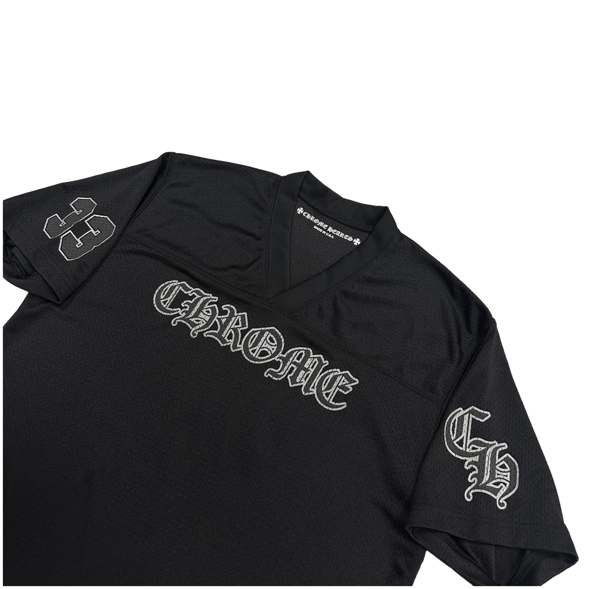 Chrome Hearts Mesh Warm Up Short Sleeve Jersey Black - Morely TrendsChrome Hearts Type here:)