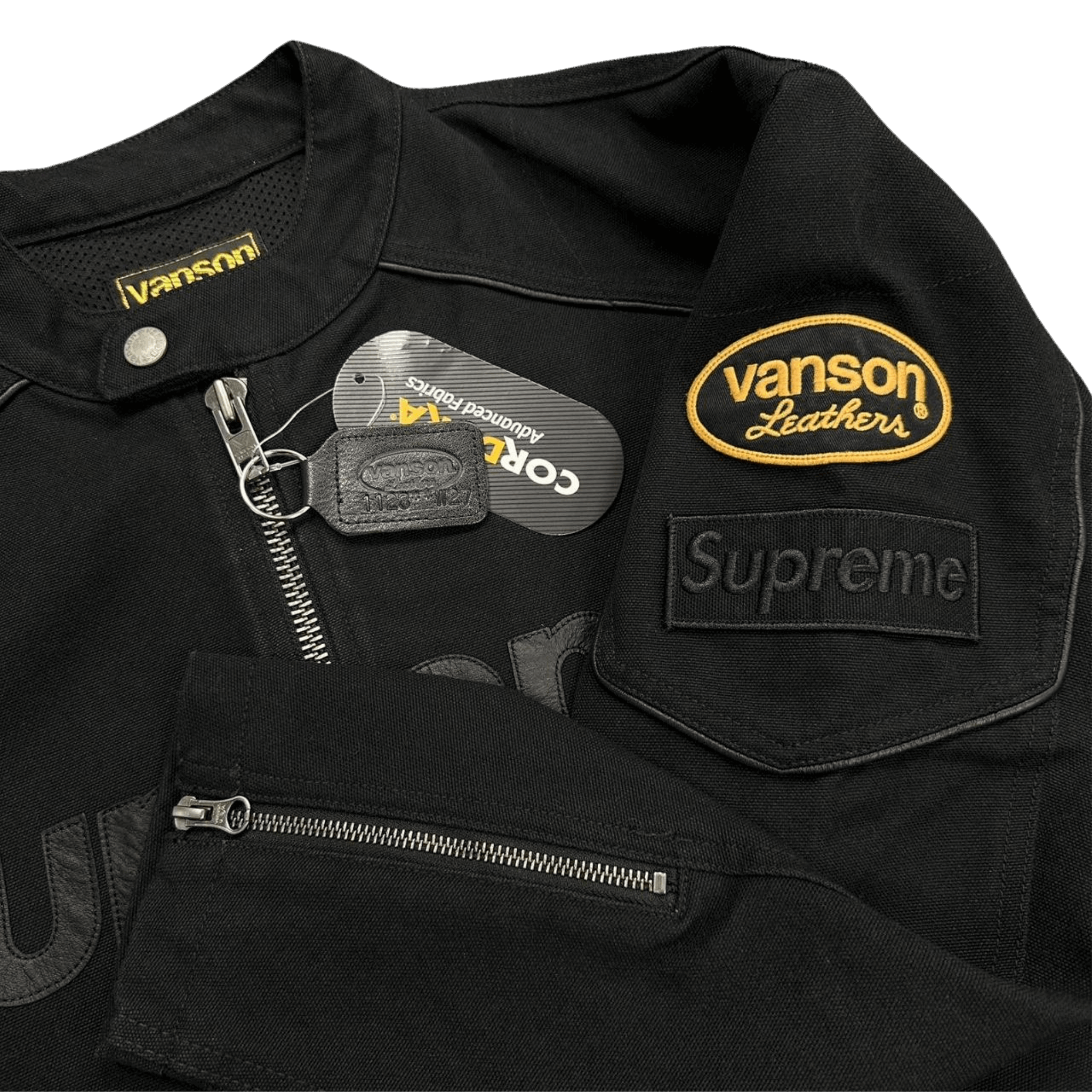 Supreme Vanson Leathers Cordura Cotton Jacket Black
