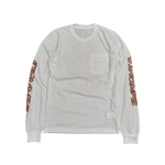 Chrome Hearts Stripe Dagger Logo Long Sleeve T-Shirt White - Morely TrendsChrome Hearts Type here:)