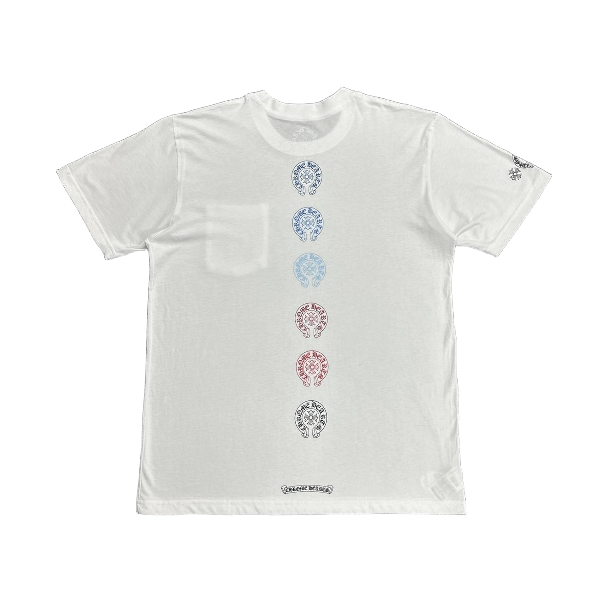 Chrome Hearts Multicolour Mini Horseshoe Logo T-Shirt White - Morely TrendsChrome Hearts Type here:)