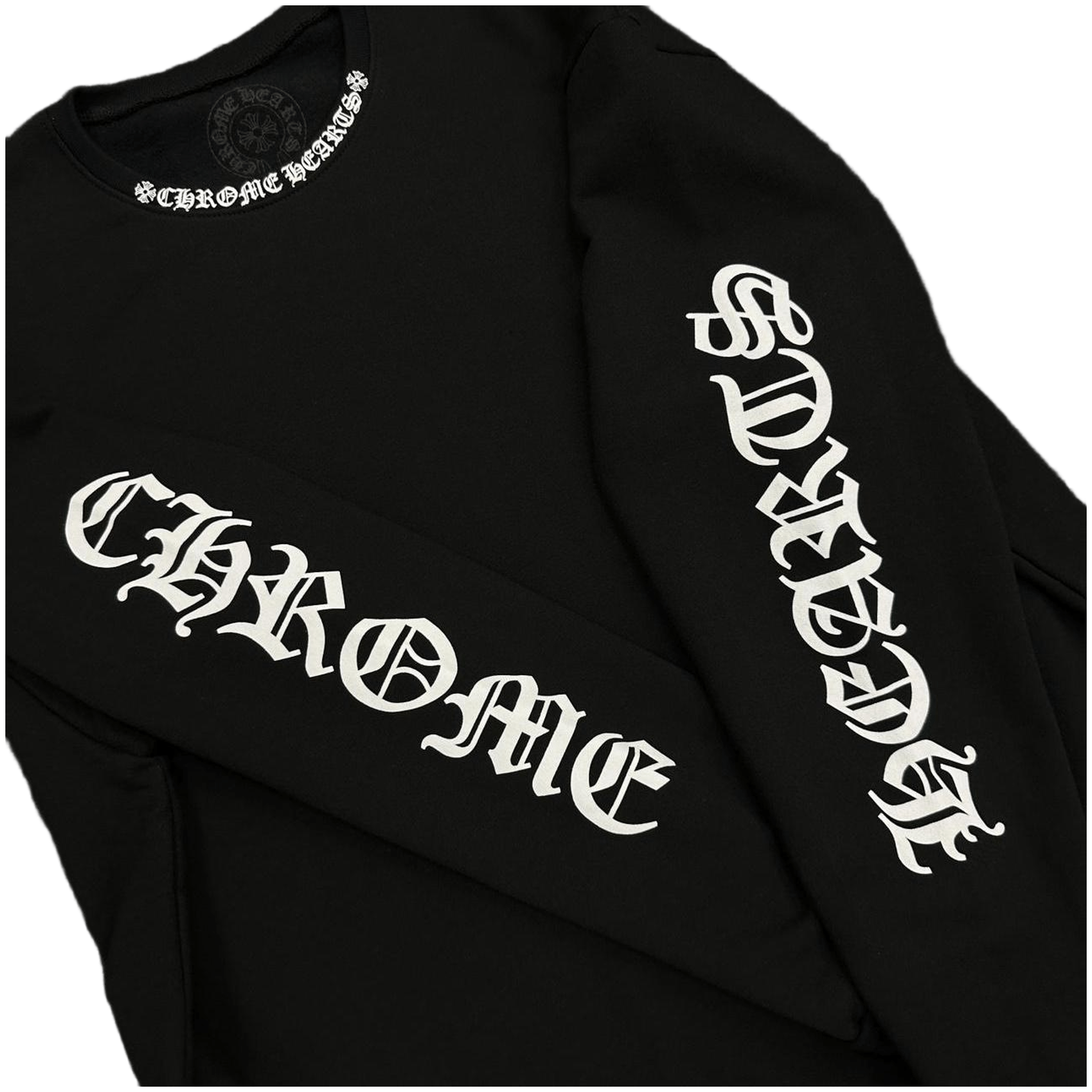 Chrome Hearts Neck Logo Sweater Sweatshirt Jumper Black - Morely TrendsChrome Hearts Type here:)