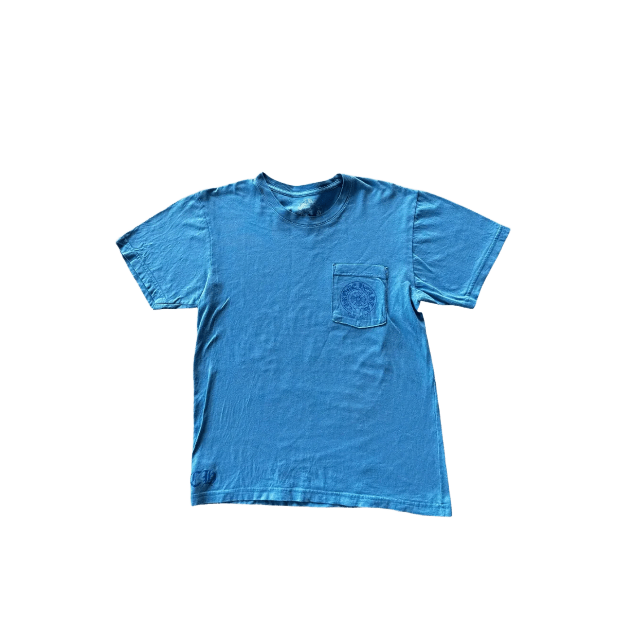 Chrome Hearts Blue Miami Horseshoe Logo T-Shirt - Morely TrendsChrome Hearts Type here:)