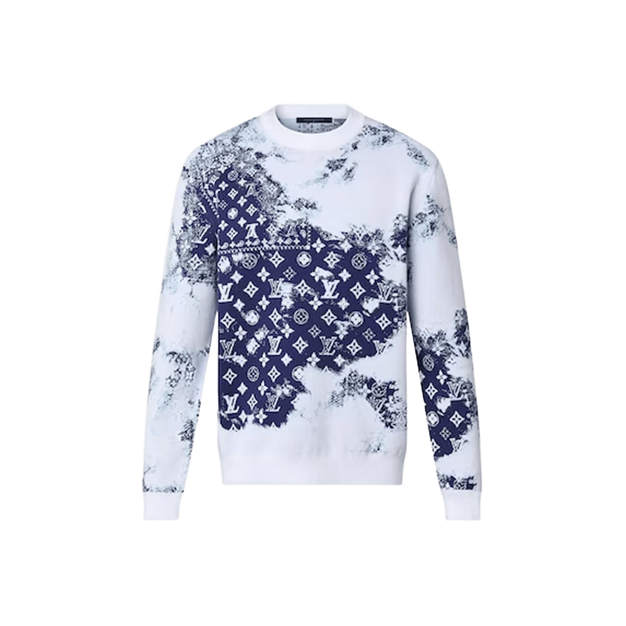Louis Vuitton Monogram Bandana Crewneck Indigo/White - Morely TrendsLouis Vuitton Type here:)
