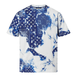 Louis Vuitton Monogram Bandana Printed T-Shirt Blue/White - Morely TrendsLouis Vuitton Type here:)