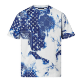 Louis Vuitton Monogram Bandana Printed T-Shirt Blue/White - Morely TrendsLouis Vuitton Type here:)