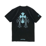 Chrome Hearts Blue Triple Cross T-Shirt Black - Morely TrendsChrome Hearts Type here:)