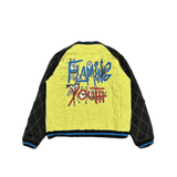 Chrome Hearts Matty Boy Flaming Youth Reversible Souvenir Jacket Black Yellow - Morely TrendsChrome Hearts Type here:)