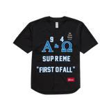 Supreme Alpha Omega Baseball Jersey Black