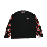 Chrome Hearts Matty Boy Lips Logo Cashmere Jumper Black Red - Morely TrendsChrome Hearts Type here:)