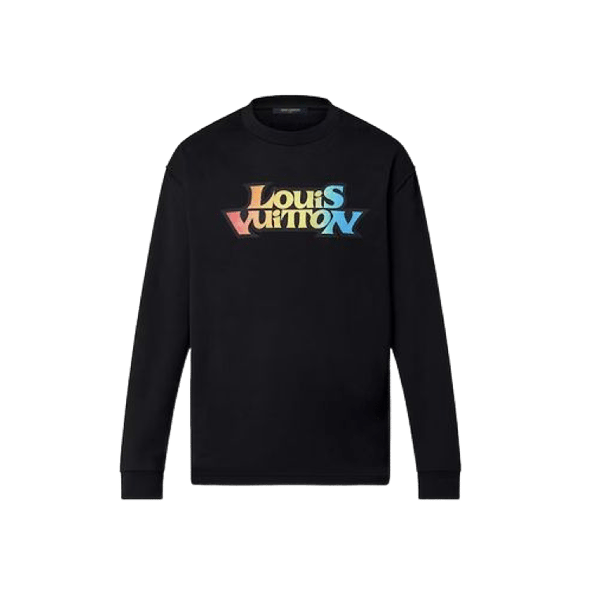 Louis Vuitton LV Fade Printed Long - Sleeved T-shirt Black - Morely TrendsLouis Vuitton Type here:)